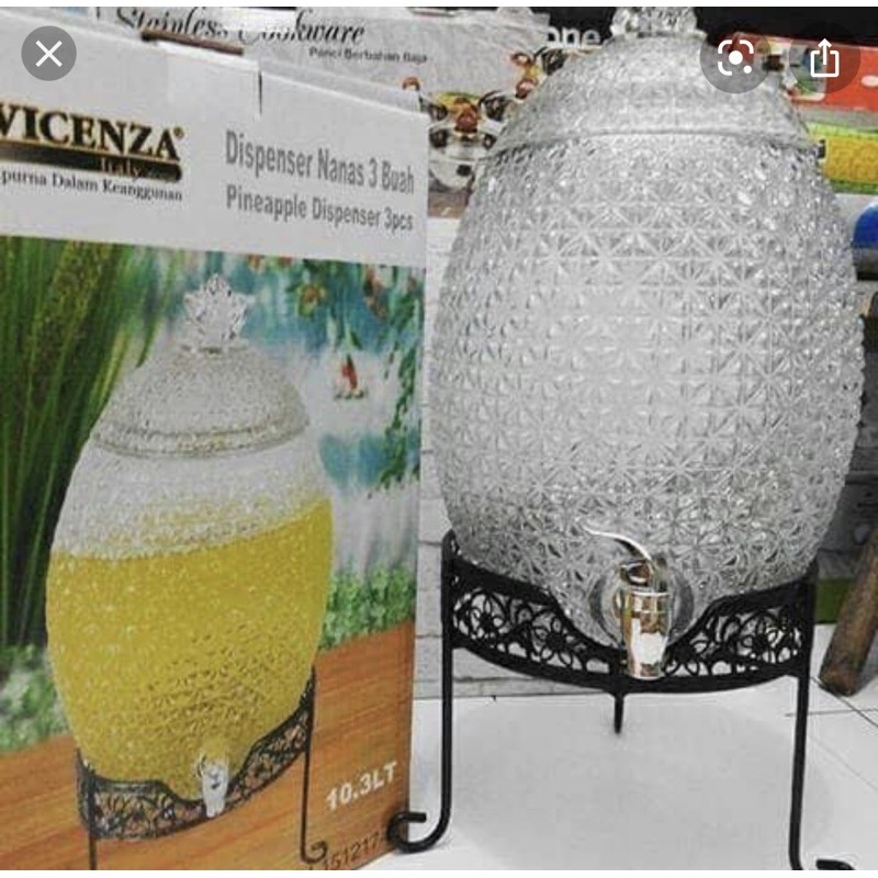 Vicenza Dispenser Nanas 10.3 liter