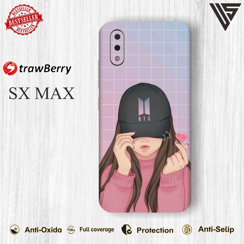 GARSKIN HANDPHONE STRAWBERRY SX MAX (ISI 2PCS)