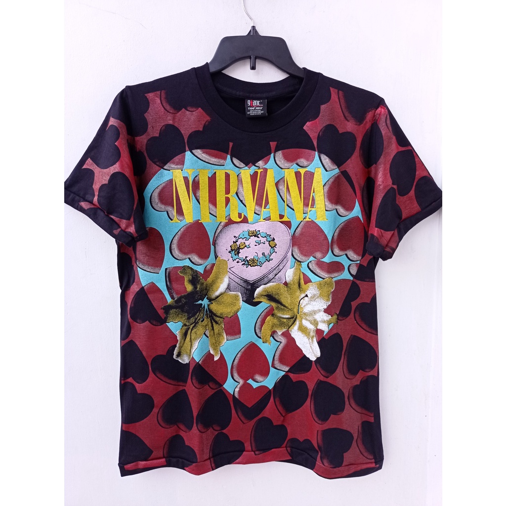 Nirvana Heart Shaped Box Vintage Tshirt