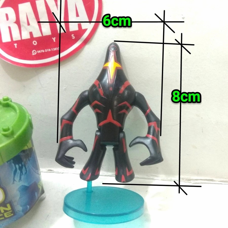 BEN 10 OMNIVERSE MALWARE ACTION FIGURE BEN10 ALIEN LUS ORI BANDAI bukan jam Omnitrix