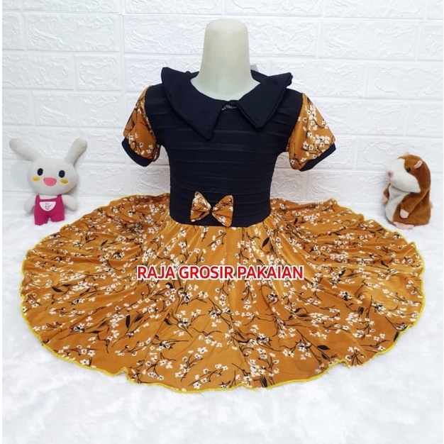 Baju Dress Kerah Anak Usia 1-7 Tahun / Dress Anak Murah Meriah Tangan Pertama