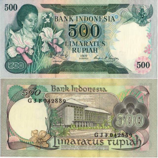 Uang Kuno Lama 500 Rupiah Ibu Konde Tahun 1977 #Baru