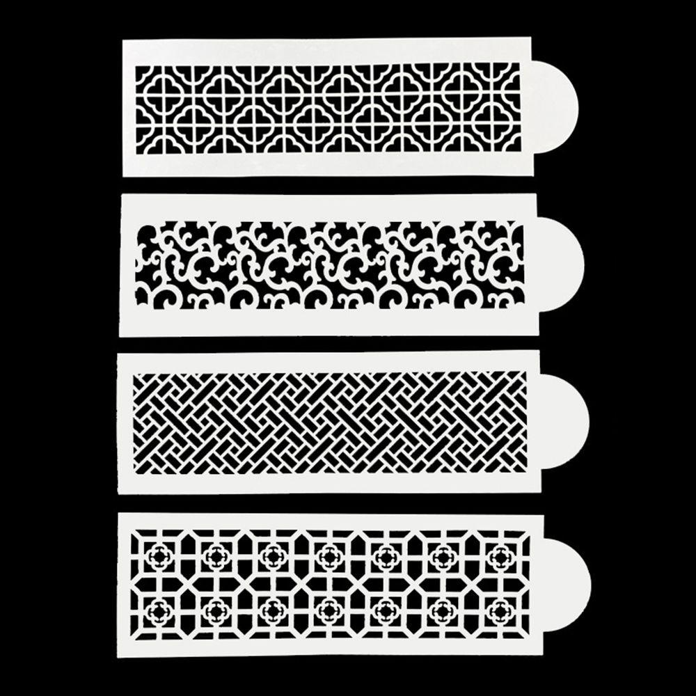 Solighter Cetakan Saringan Gula Handmade Hollow DIY Baking Tools