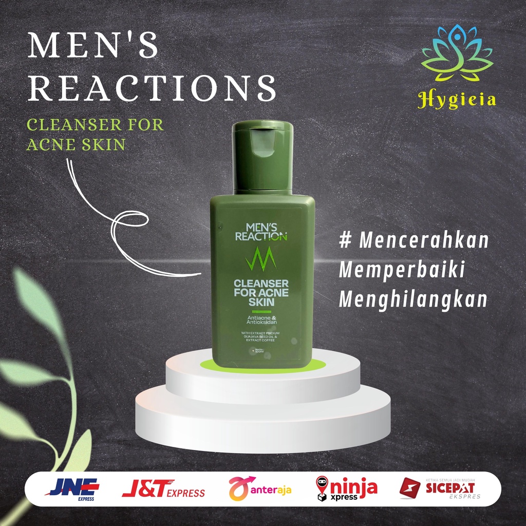SABUN CAIR PENGHILANG JERAWAT DAN BEKAS JERAWAT BRUNTUSAN AMPUH MENS REACTION ACNO CLEAN OUT LIQUID