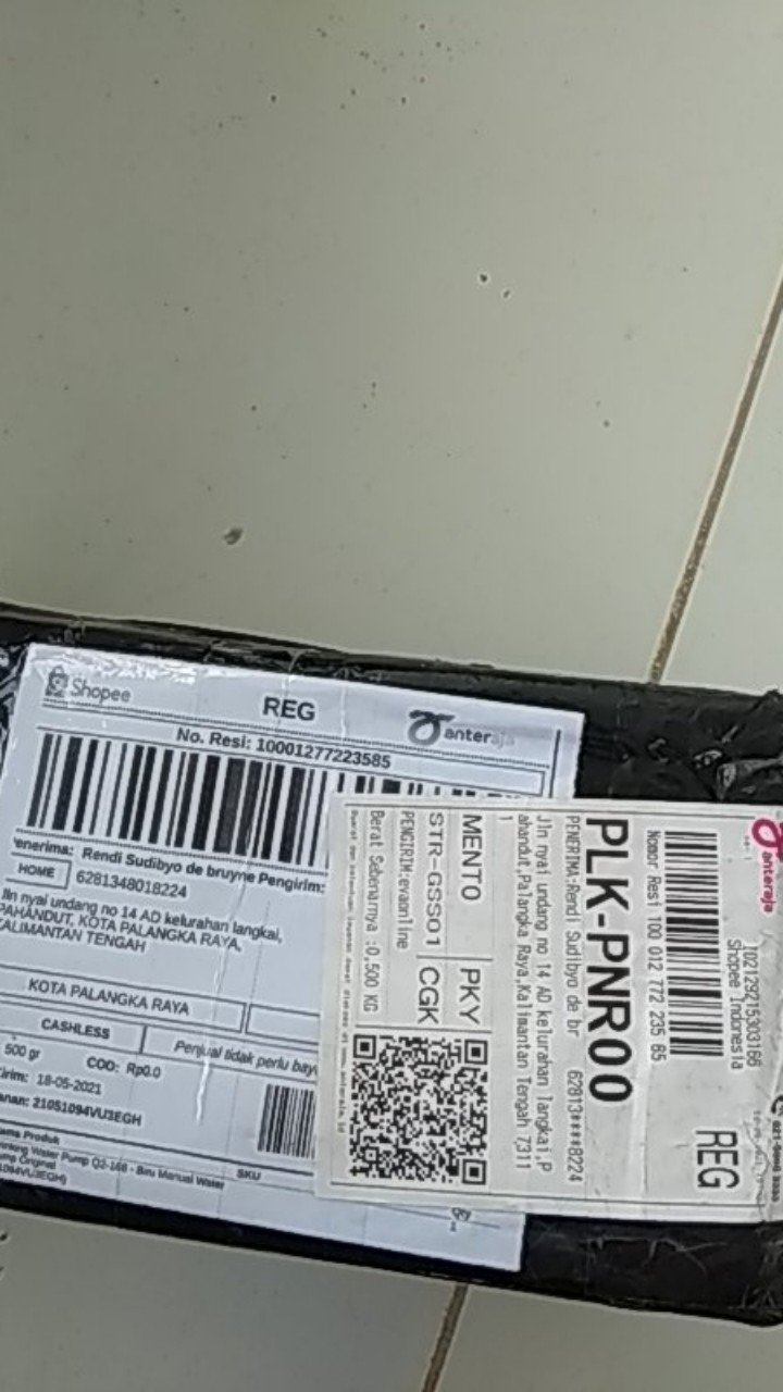 Drinking Water Pump Q2-168 - Biru Manual Water Pump Original