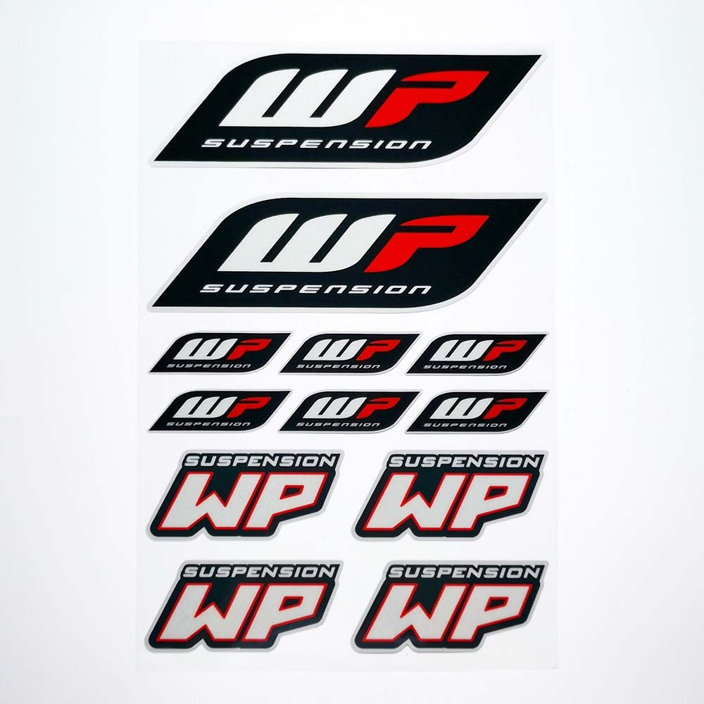 【Ready Stock】Motorcycle WP Suspension Motorcycle Bicycle Sticker Forks Decals Stickers Graphic Set Logo Adhesive Kit