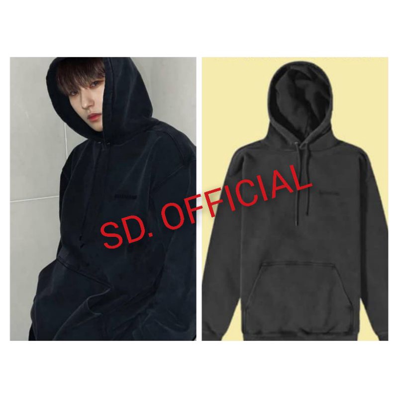 Hoodie NCT Renjun Logo B. A. L. E. N. C. I. A. G. A Sablon Hitam