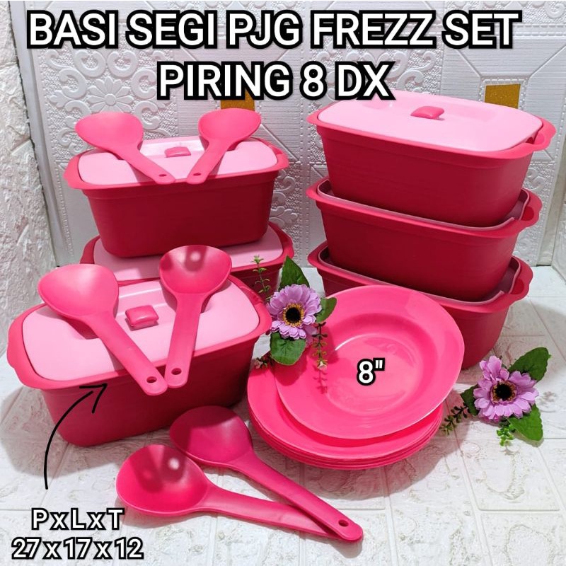 basi segi / prasmanan set piring DX
