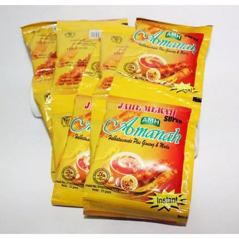 

jahe merah amh amanah 1renceng 12sachet