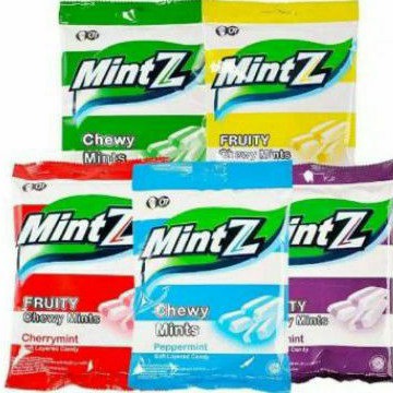 

Mintz permen mintz Chewy rasa CHERRY / PEPPERMINT / LEMON/ BARLEY MINT/DUO MINT/ GRAPE 115gr