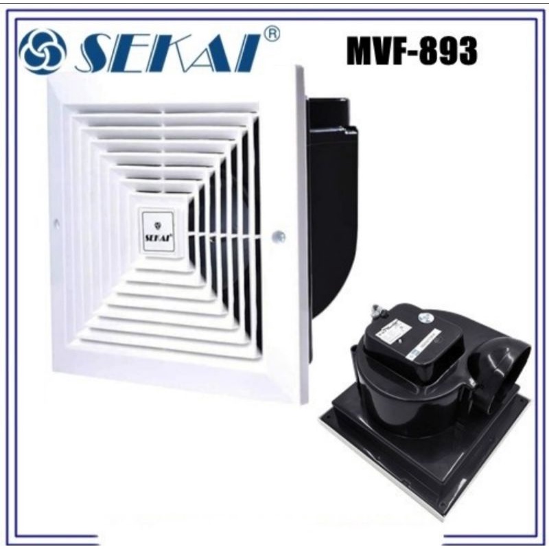 SEKAI MVF 893 Ceiling Exhaust Fan 8" Kipas Plafon MVF893
