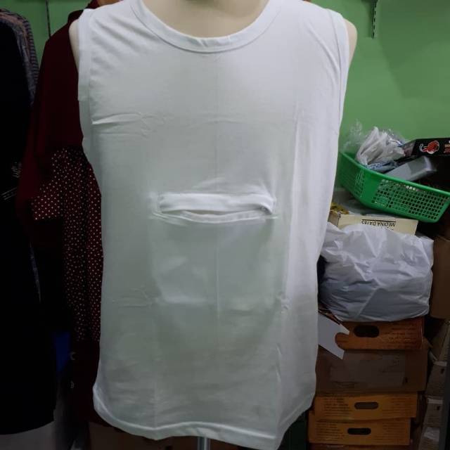 Kaos kantung haji pria / kaos kantong / kaos kanguru / kaos haji pria / kaos singlet pria