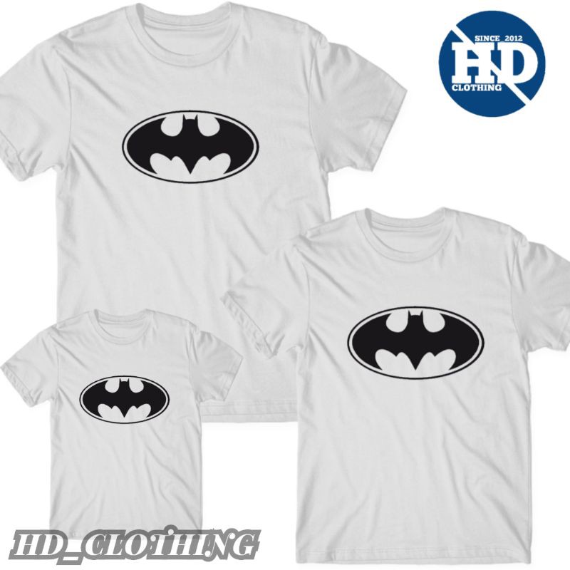 GRATIS CETAK NAMA Kaos Keluarga Anak dan Dewasa motif Batman Superhero S - XXL - HD_CLOTHING