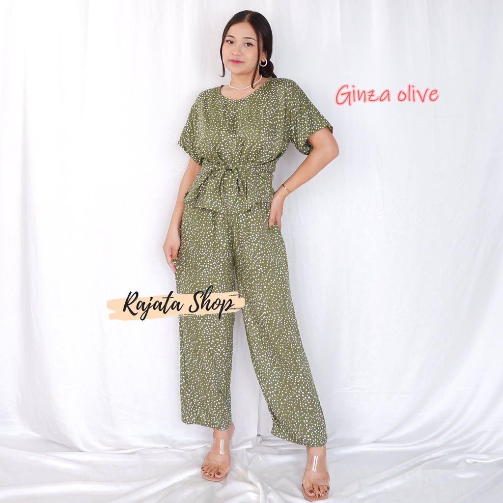 DASTER SETELAN BABYDOLL-BD GINZA OLIVE