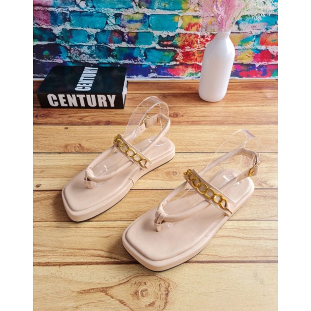 ABBUSHOES Bk 10 flip pop sepon super tali rantai 3cm