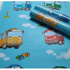 (PROMO COD) WALLPAPER DINDING STIKER MOTIF KARTUN MOBIL/CAR / Wallpaper Dinding Motif 45cmX10mtr