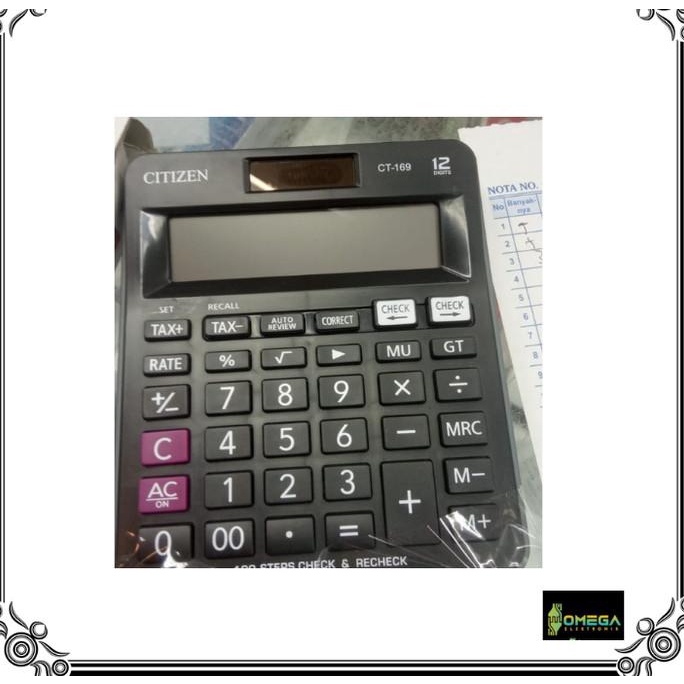 

favorit] kalkulator citizen CT 169 kalkulator 12 digit check n correct