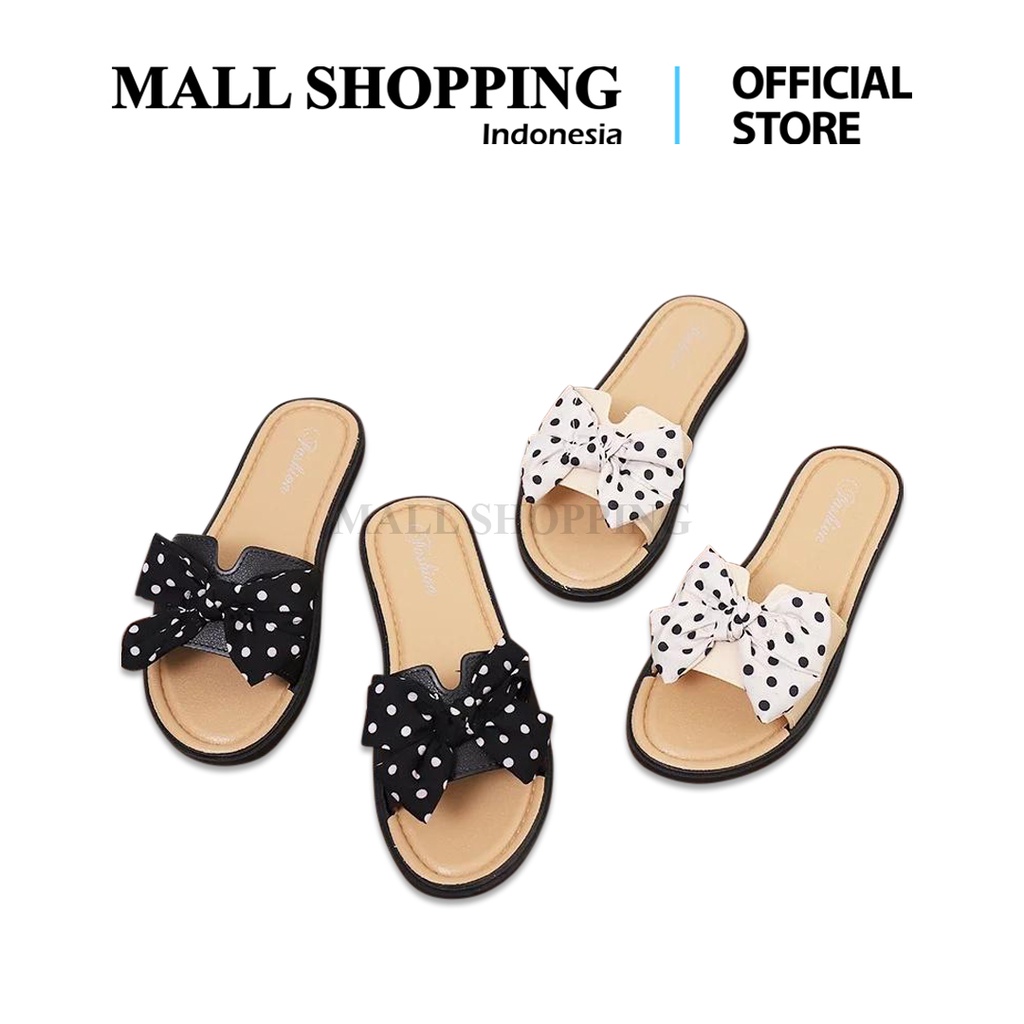 (COD) Sandal Selop Wanita Sendal Flat Sandal Teplek Slip Pita Fashion MALL SHOPPING