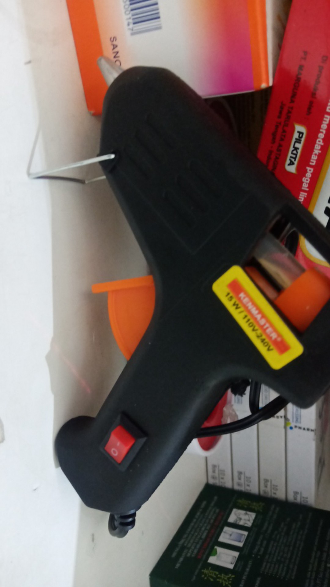 Kenmaster Km-ks15 Glue Gun 15watt Switch On Off - Lem Tembak