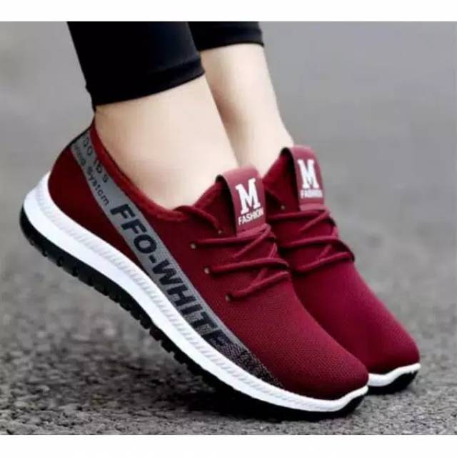 sepatu sneakers wanita FFO WHITE