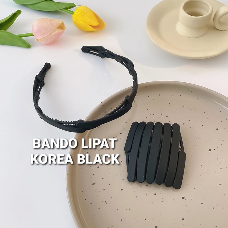 BANDO LIPAT FOLDED KOREA AKSESORIS RAMBUT ANAK PRIA WANITA BANDANA CUCI MUKA SIMPLE BASIC