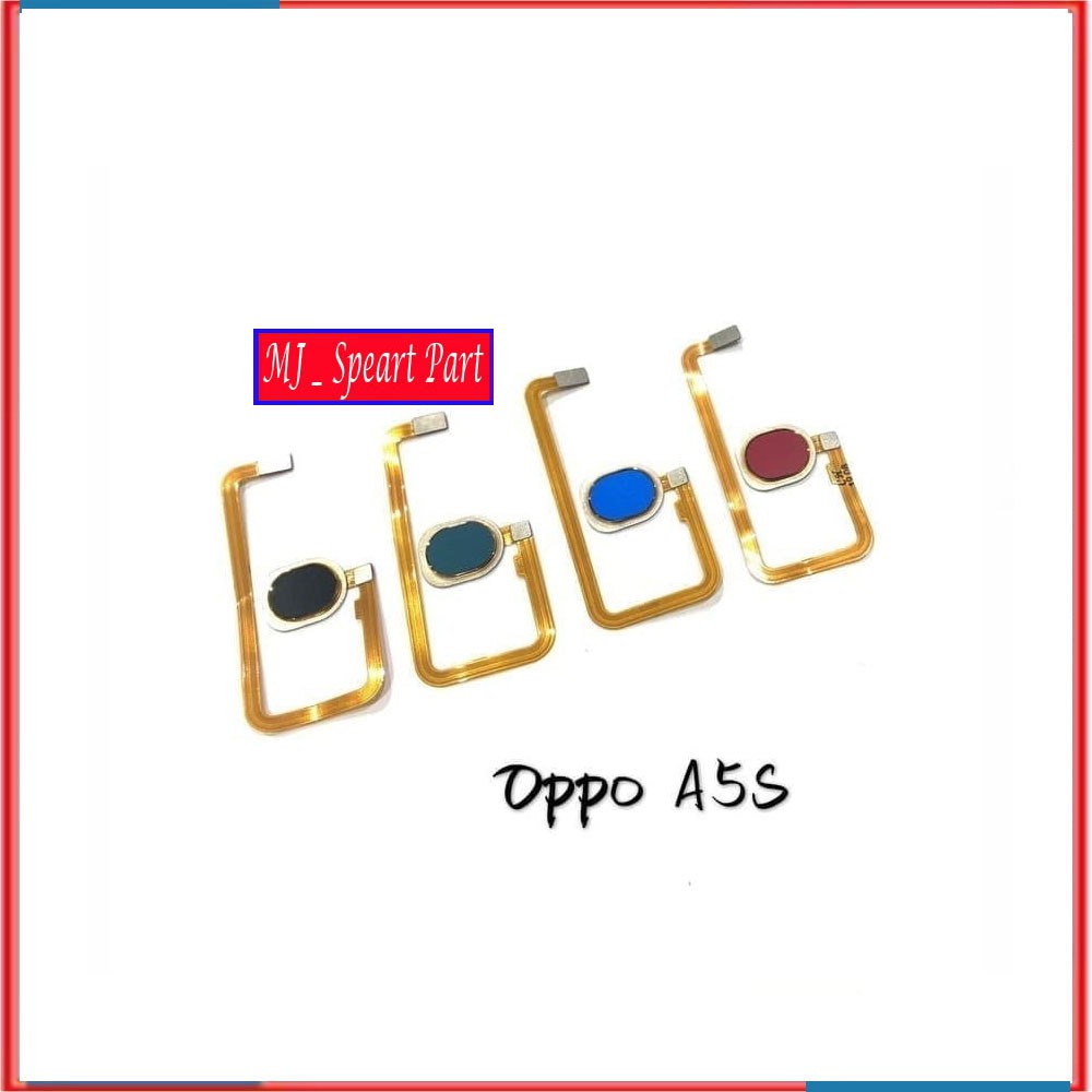 FLEXIBEL FINGER PRINT SIDIK JARI HOME BUTTON OPPO A5S ORIGINA