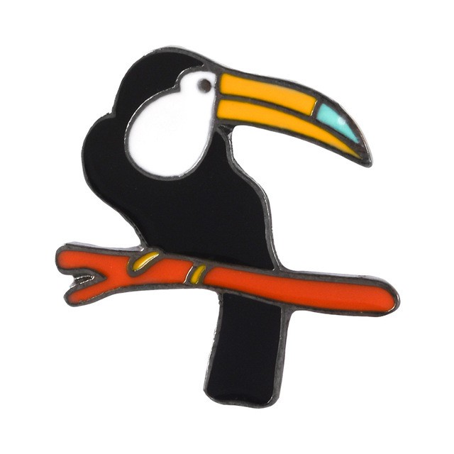 Bros Bentuk Burung Gagak Kartun Bahan Alloy Shopee Indonesia