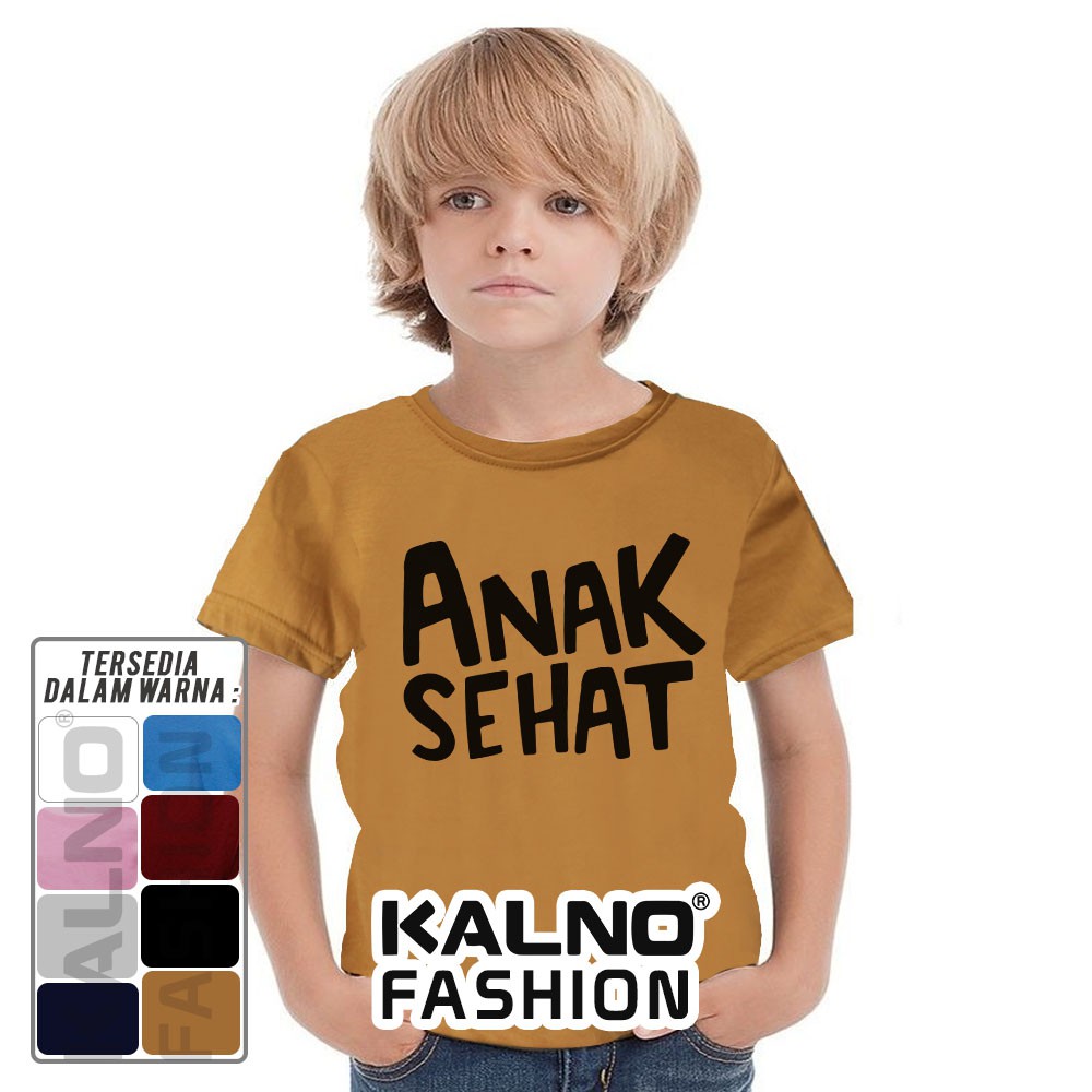 Baju Anak Print anak sehat 705 - Anak Anak Umur 1 -  7 Tahun Ukuran S M L XL Bahan Katun polyester