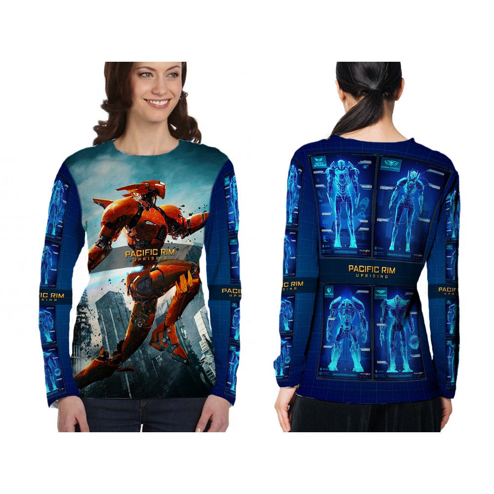 [riashop] Long Sleeve Shirt Wanita PACIFIC RIM / Kaos Panjang PACIFIC RIM / Kaos PACIFIC RIM - 301