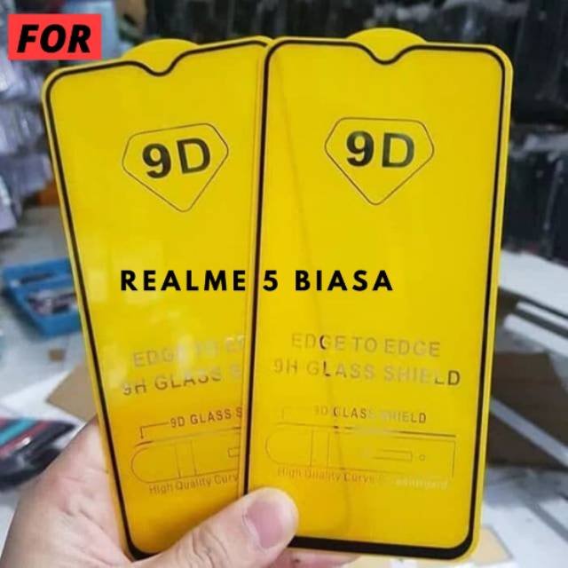 TEMPERED GLASS REALME 5 FULL COVER 5D 9D 11D 21D TG REALME 5 FULL COVER