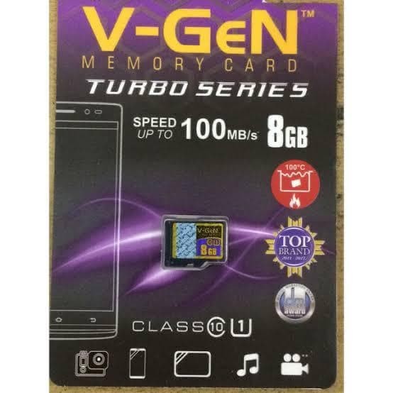 Memory card v-gen 8 gb class 10