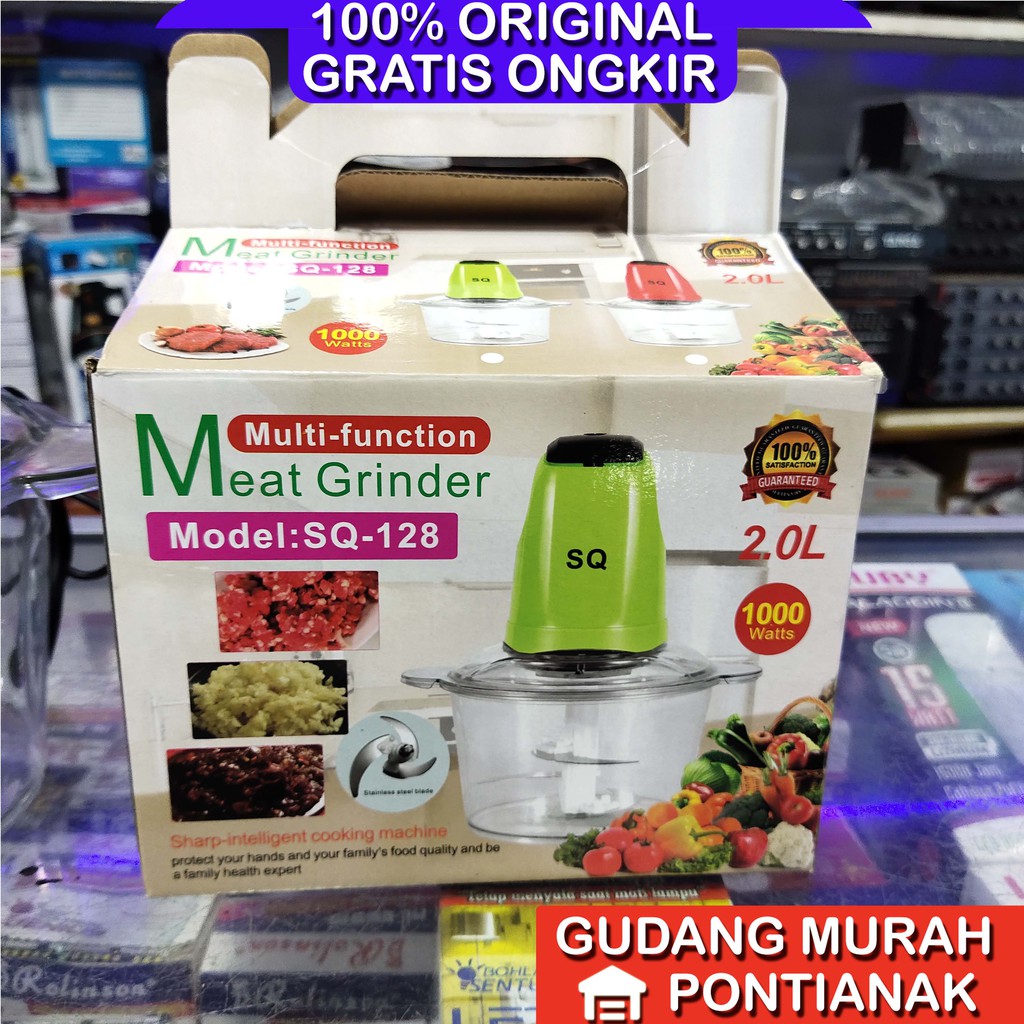 Blender Chopper UKURAN BESAR JUMBO 2 L ( 2 liter ) Kapsul meat grinder food choper listrik SQ 128