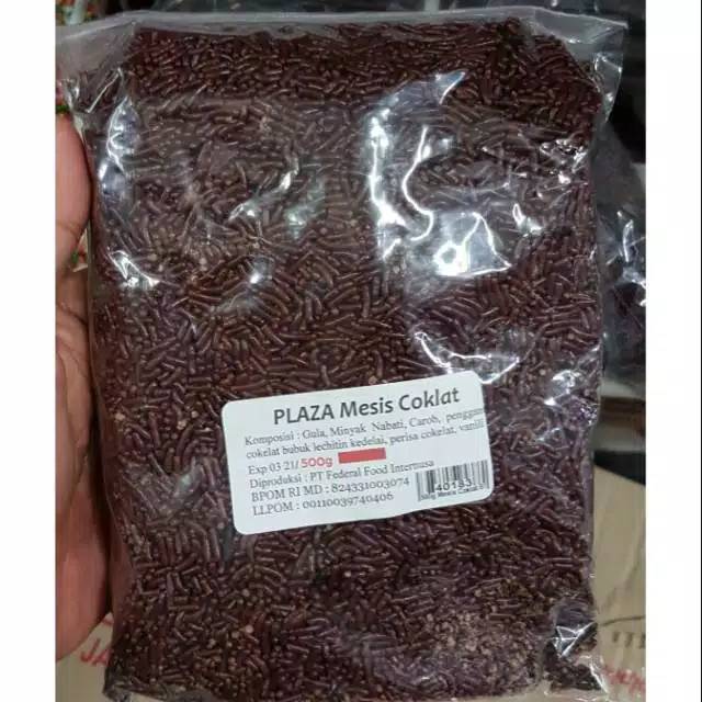 

500 gr PLAZA meses coklat dan warna warni mix - mesis - ceres