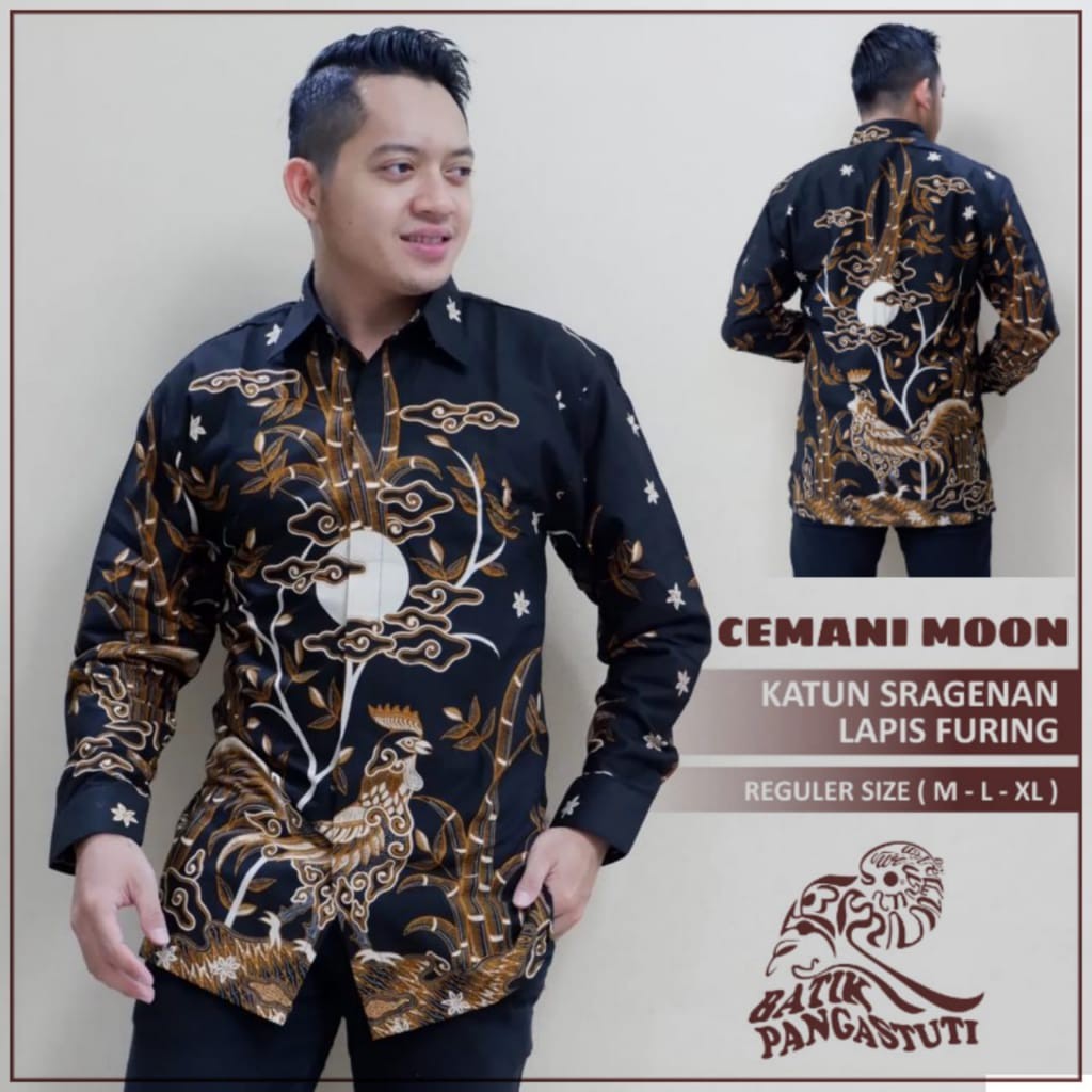 Batik Solo KEMEJA BATIK PRIA SOLO LENGAN PANJANG LAPIS FURING ATASAN BATIK PREMIUM MODERN Cemani Moon Pangastuti KAWUNG ROGO DWI REKTA PUSPO GAGAH PARANG CENDONO SOGAN SETYO PRABU KAPAL KANDAS ARIESWARA WAHYU TUMURUN ARINDA ARIESWARA GEBER BATIK SOLO