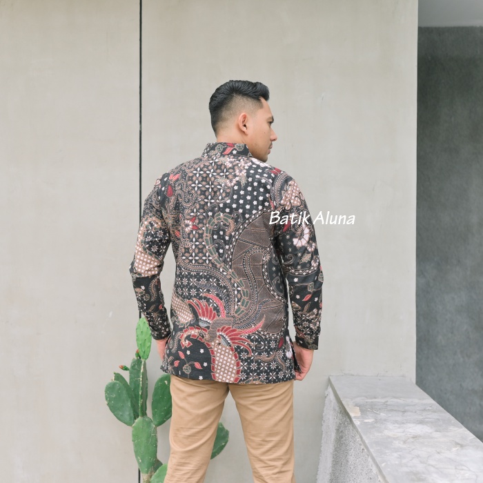 Batik pria lengan panjang Baju Kemeja Batik Pria Premium Lengan Panjang Jumbo Reguler slimfit atasan kekinian slim fit putih modern jumbo premium cowok bahan katun terbaru mewah tunik dewasa mens dewasa jumbo kekinian stelan dewasa terbaru full furing