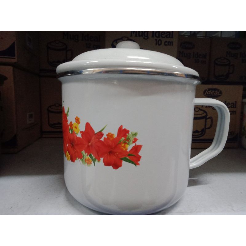 MUG ENAMEL 12 / MUG IDEAL 22 / Mug tutup enamel 12