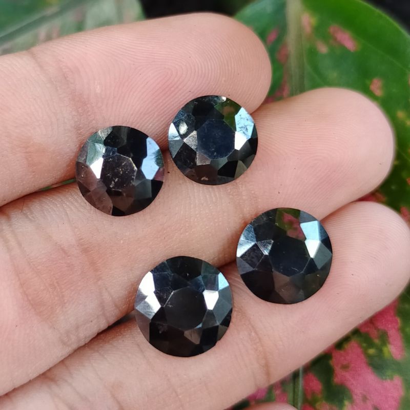 batu hitam natural mirip black diamond bkn citrine vivid safir zirconia cincin anting kalung akik