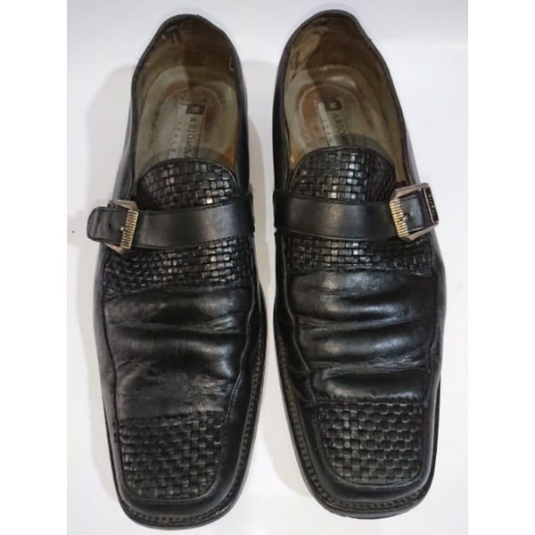 Sepatu kulit pantofel second branded Mario Minardi Original made in Italy size 40