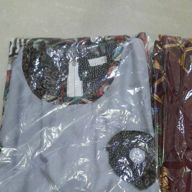 Qnunbatik Batik Anak Terusan Dress/hem Kemeja Nadhira