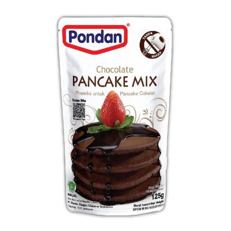 

Pondan Pancake Chocolate Mix Pouch 125gr