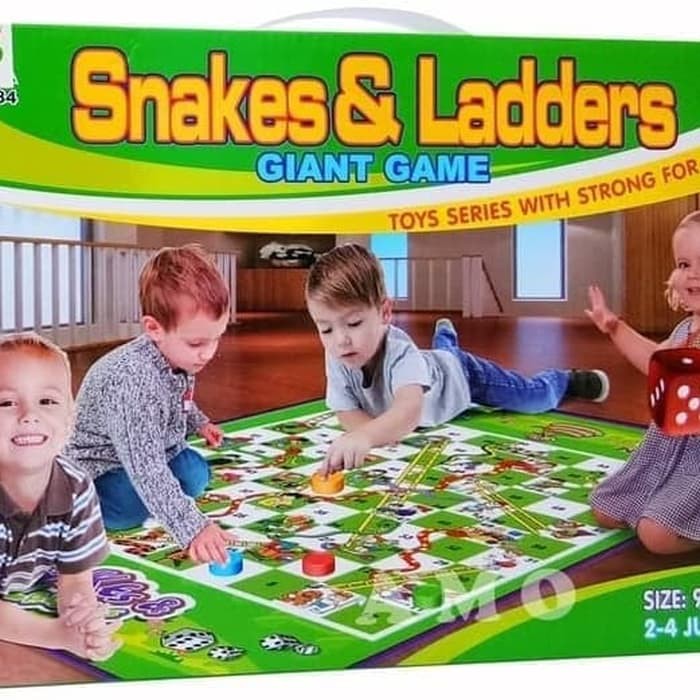 MAINAN ANAK KARPET ULAR TANGGA-SNAKE LADDER ULAR TANGGA JUMBO