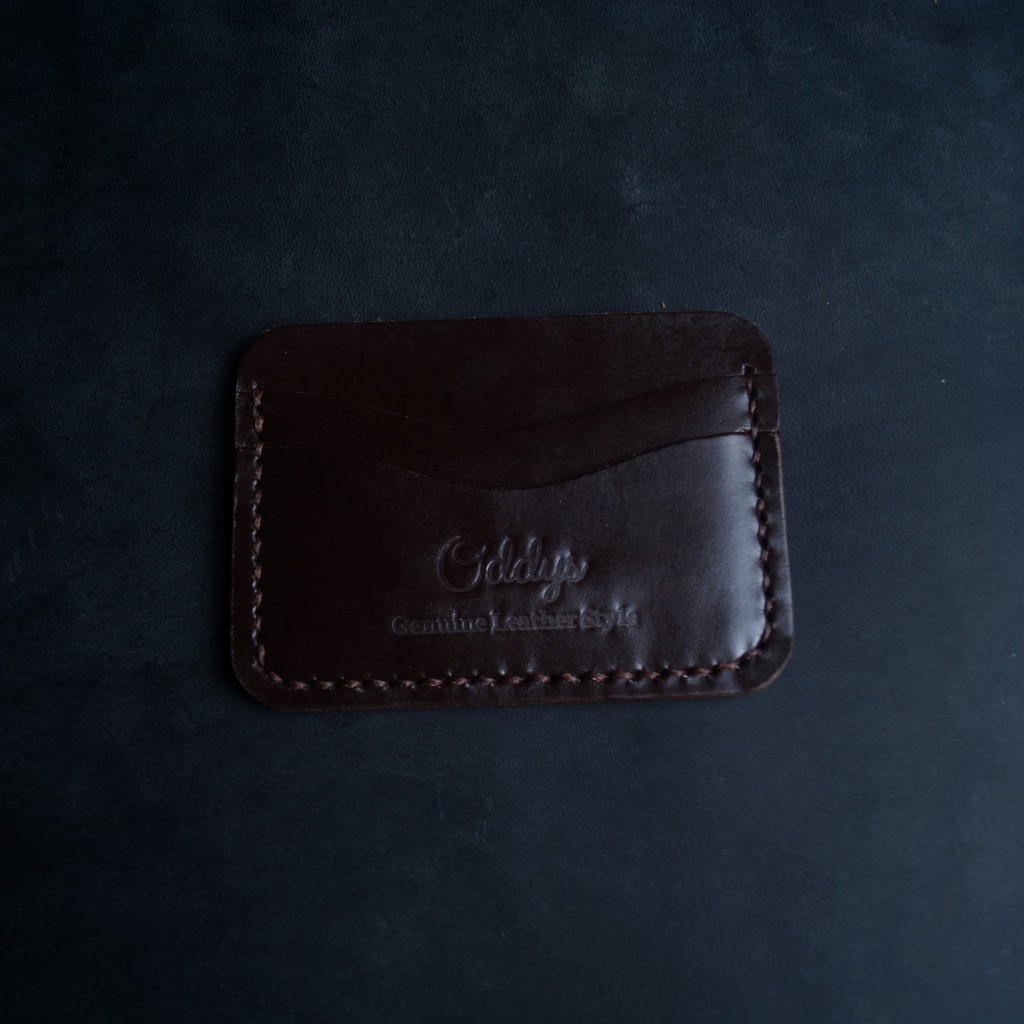 CANYON Leather Card Holder in Brown - Dompet Kartu Kulit Asli