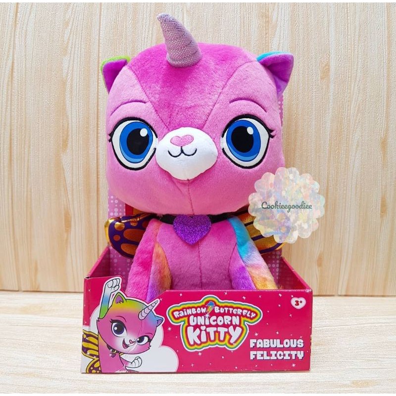 rainbow butterfly unicorn kitten plush