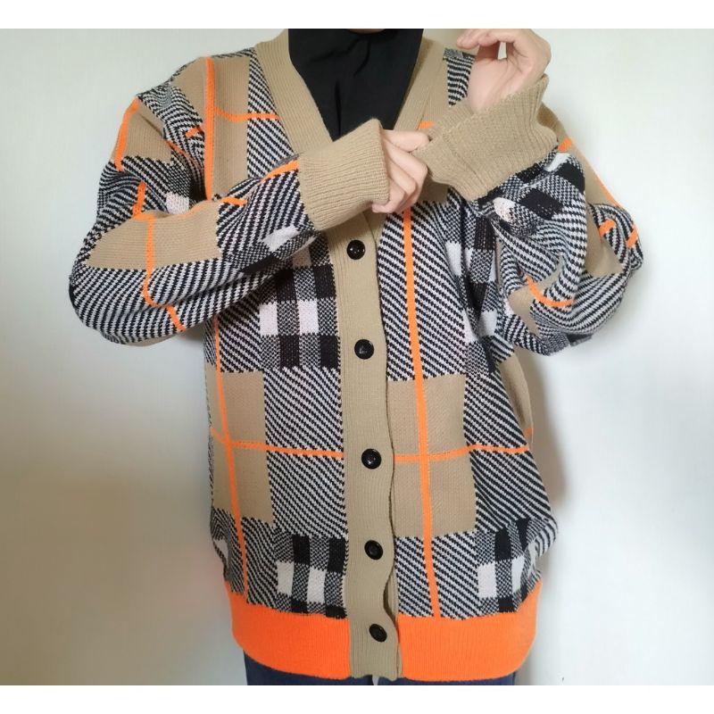 CARDIGAN BURBERRY/CARDIGAN KOREAAN/CARDIGAN SAPAYU-PAYUNA DI ICAL