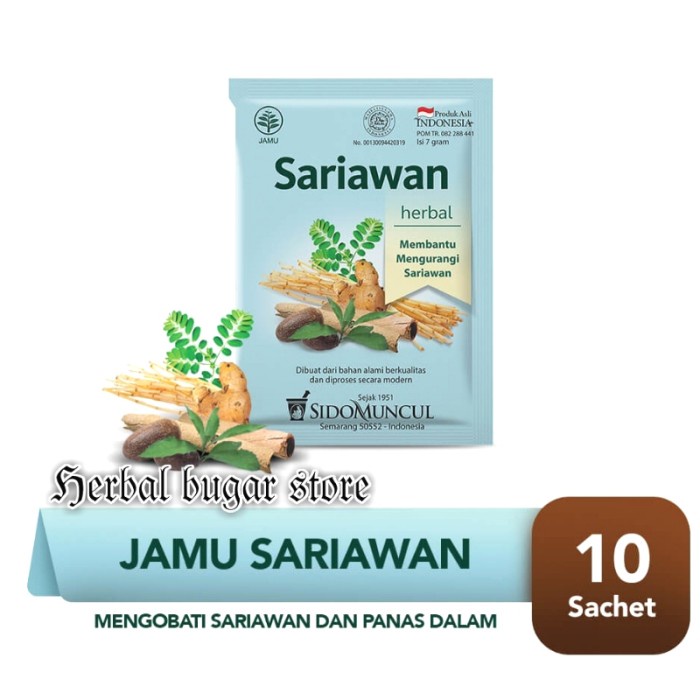 

Sido Muncul Jamu Sehat Sariawan Isi 10's | Sidomuncul | Meredakan Sariawan dan Panas Dalam