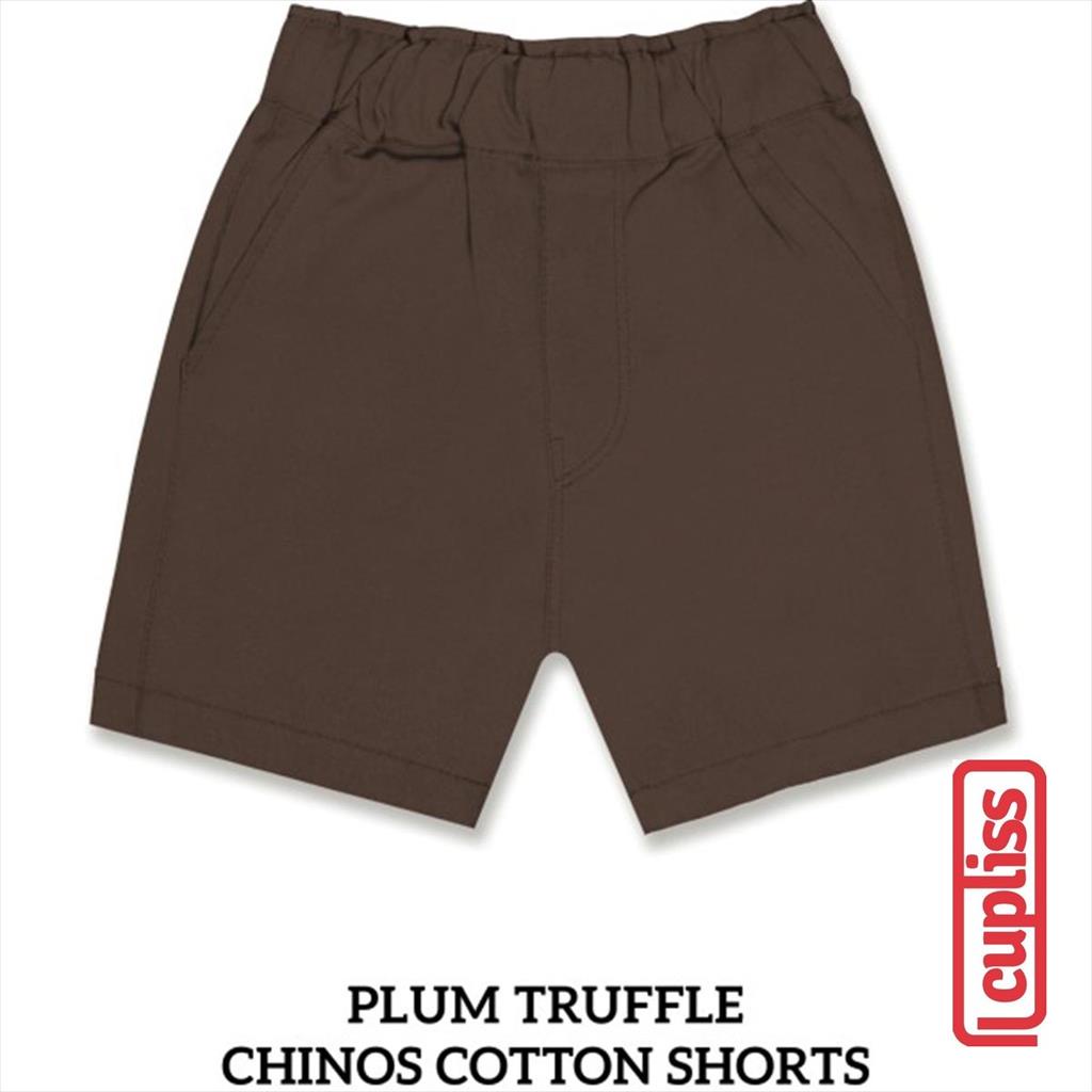 Plum Truffle Little Palmerhaus Chinos Cotton Shorts Celana Anak