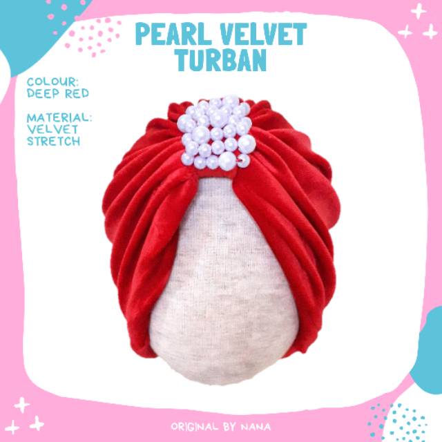 Turban Puput Mutiara | Turban Anak | Turban Bayi | Alus Collection | BISA C.O.D