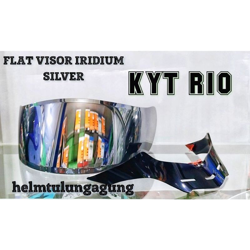 COD ⭐paket flat visor KYT Rc7 iridium gold /KYT k2r/ kyt r10 + spoiler KYT / gratis stiker