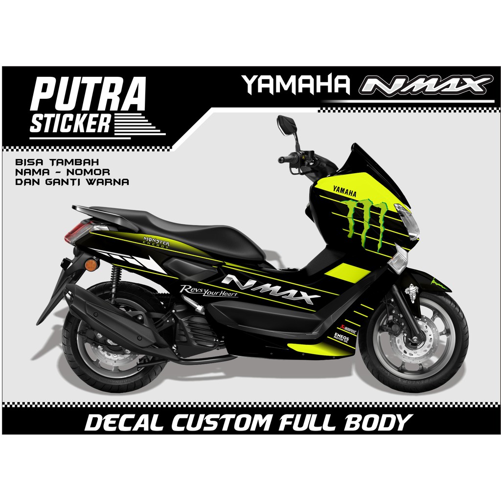 COD Decal Nmax Tahun 2012-2019 Full Body, stiker Nmax