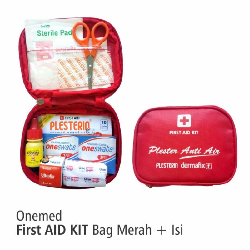 ONEMED Fist Aid Kit Bag Merah +isi